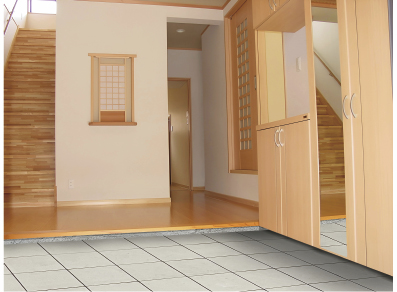 ご家庭の玄関での使用イメージ